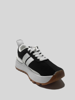 Кроссовки Shems GY802-2 с резиновой вставкой на пятке и нашивкой Fashion/Черный недорого