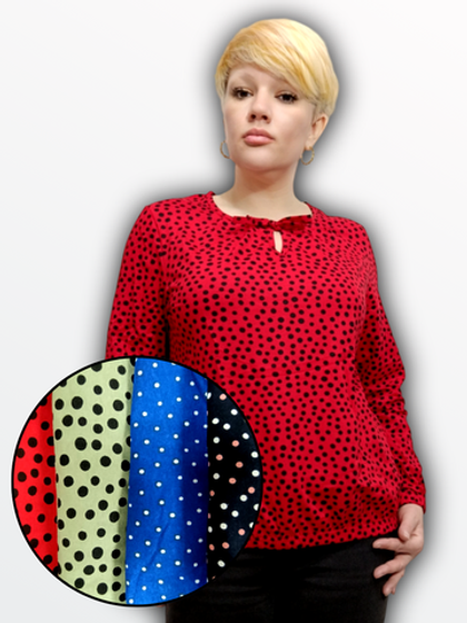 700600 Блузка женская разноцветная, микс (54)