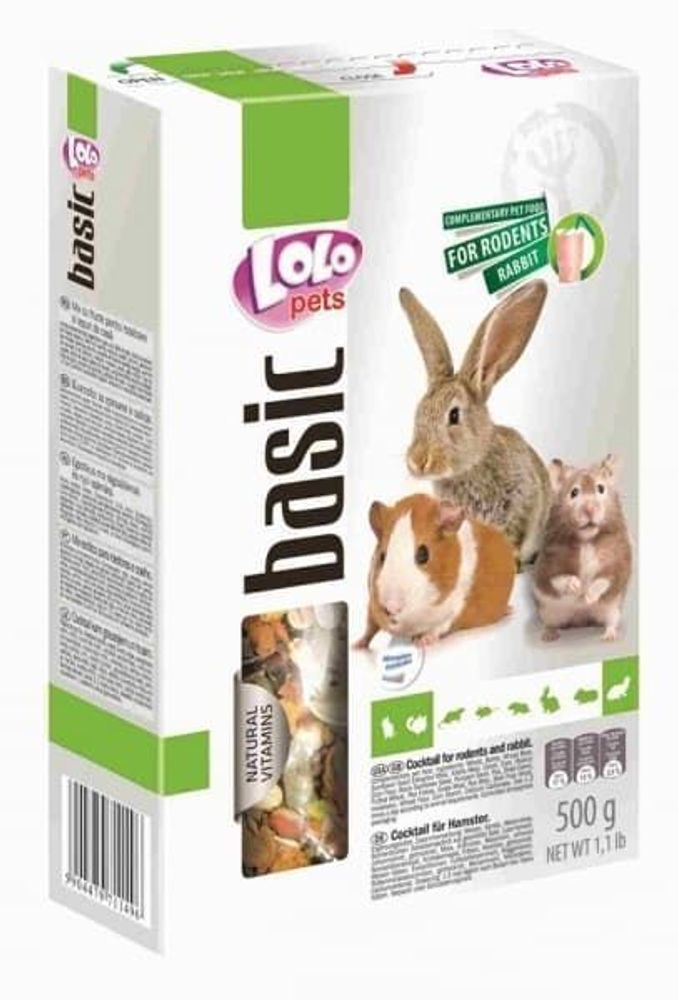 LoLo PETS Корм для грызунов и кроликов коктейль
