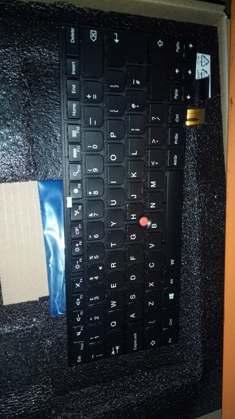 Клавиатура для Ноутбука Lenovo LenovoThinkPad T460s с подсветкой, раскладка - английская, черная (00PA481)