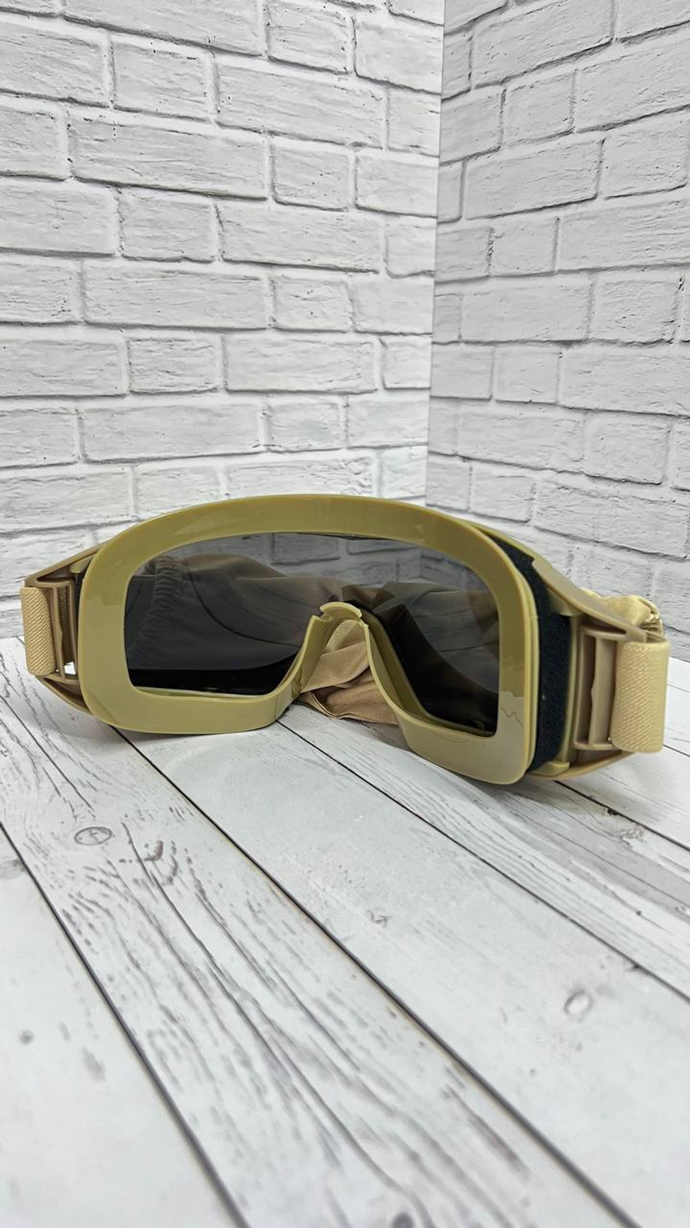 Тактические очки-маска / песок