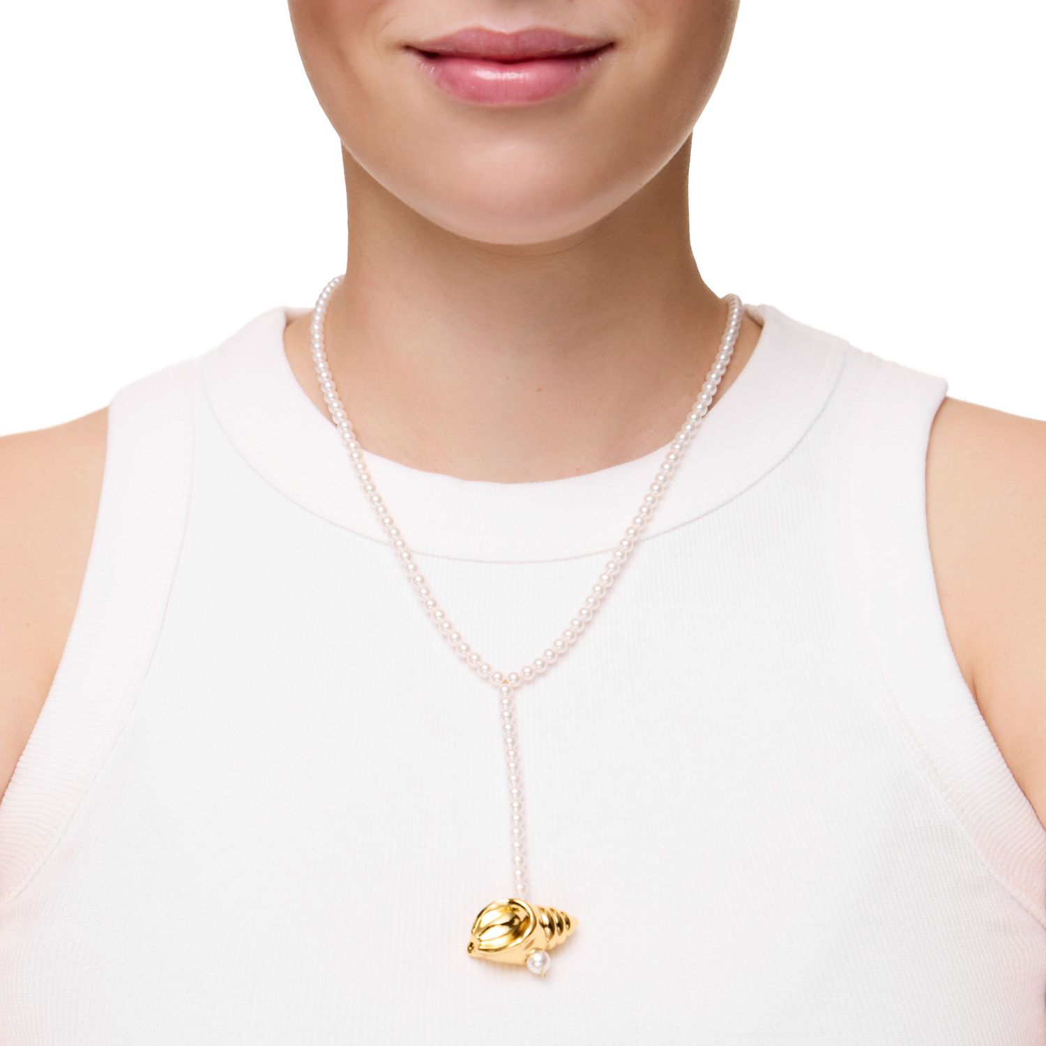 Колье Majorka Pearl Necklace Whith Shell Charm