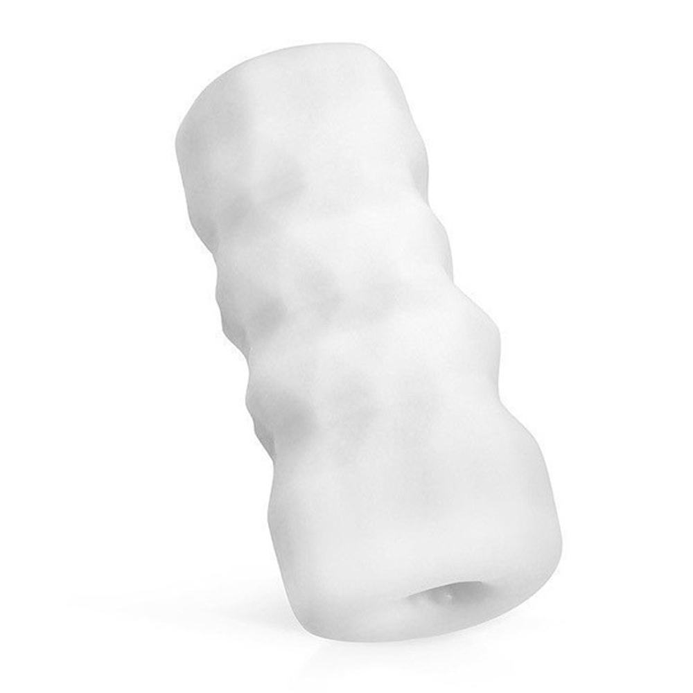 Белый нереалистичный мастурбатор 14см Bior Toys Sex Expert SEM-55288