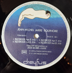 Винтажная виниловая пластинка LP Jean Michel Jarre Equinoxe (France 1978)