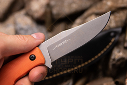 Нож Kizlyar Supreme Asket N690 G10, Orange/Tacwash
