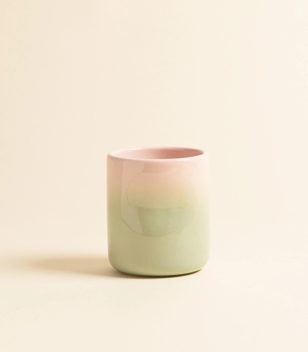 Стакан – Мятый, розово–зеленый | SALOEV