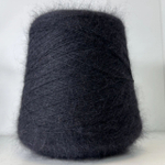 FLUFF - Gruppo Filpucci Industrie Filati; 70% ангора, 10% меринос, 20% п/а; 750м/100гр; col.500 NERO, цвет: чёрный;