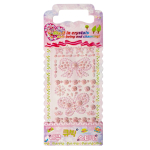 Наклейки-стразы Alingar, акриловые, "Бабочка и бантик", ассорти, пакет с европодвесом