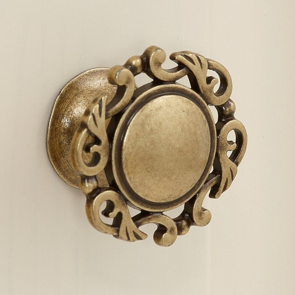 Шкаф 3х дверный «Прованс» с зеркальными дверями бежевый воск