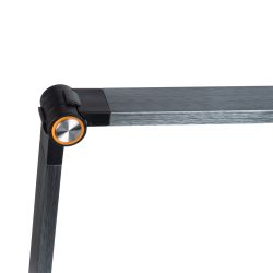 ULM-D113 18W-3000-6000K-DIM BLACK Светильник настольный светодиодный с беспроводной зарядкой телефонов. Сенсорный выключатель. Диммер. Черный. TM Uniel