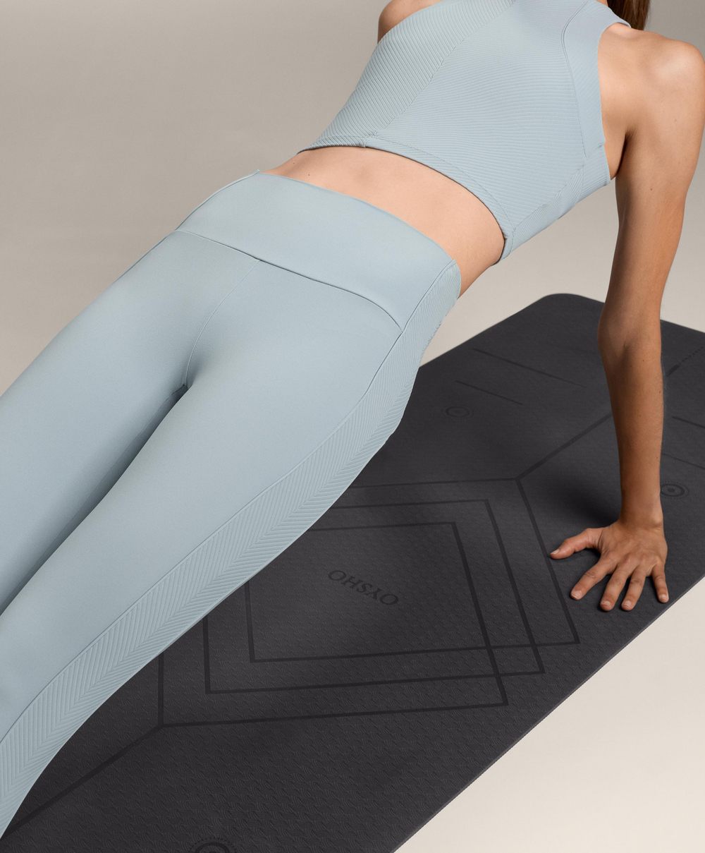 OYSHO Коврик для йоги толщиной 5 мм, антрацитово-серый