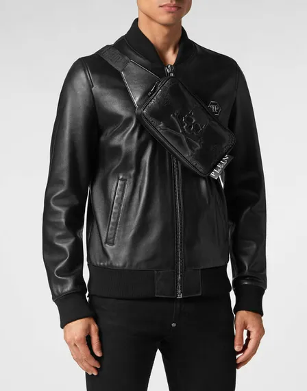 Сумка Philipp Plein EMBROIDERED LEATHER FENNY PACK PAISLEY