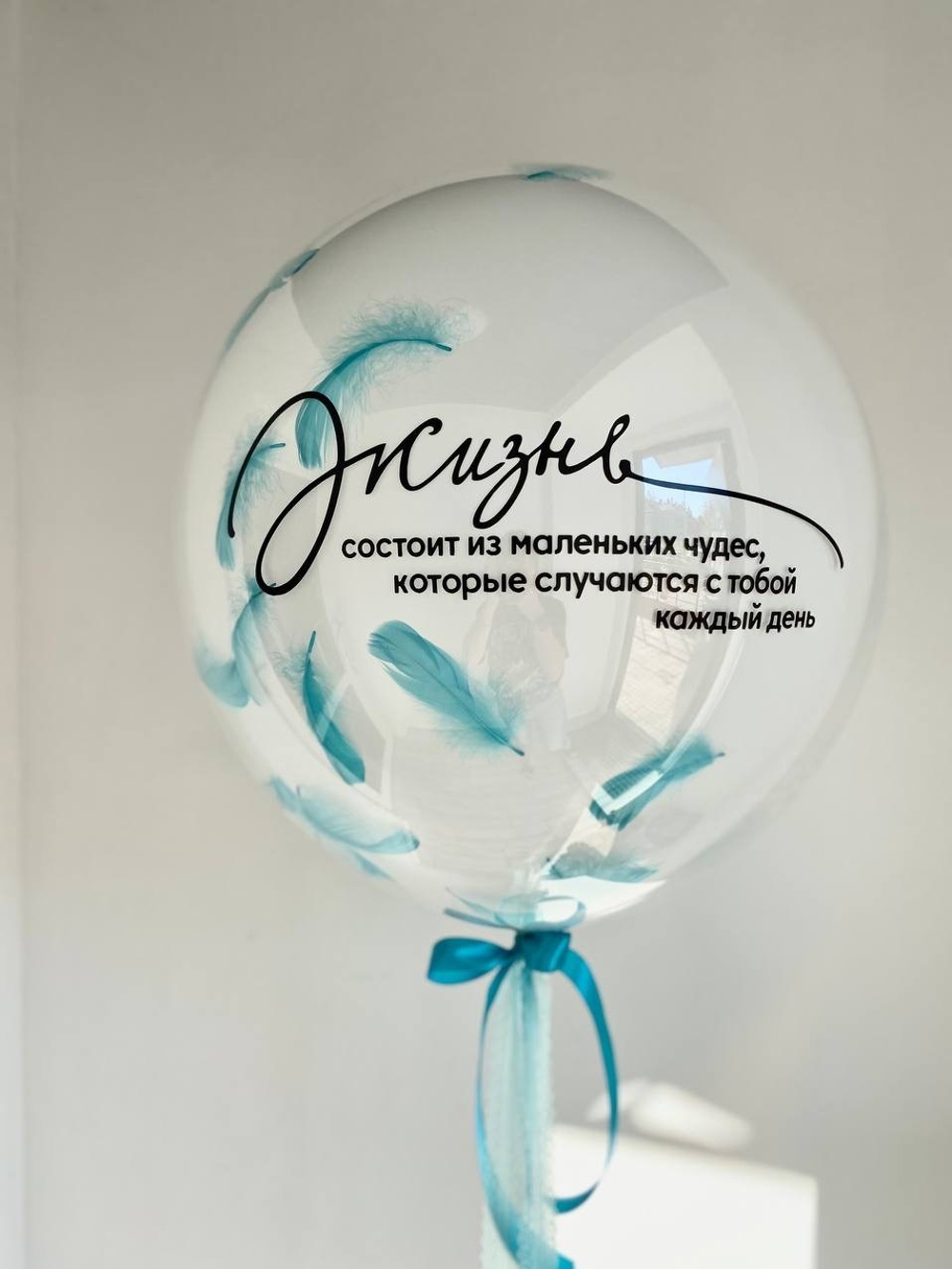 Воздушный шар с перьями №1302