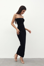 Платье длинное с разрезом