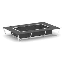 Steel Meet Стол переговорный прямоугольный KDK-PR.B.SP-20K Антрацит/Металл Белый 4800*3200*750