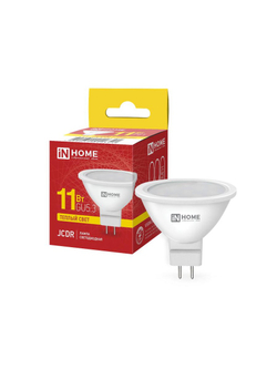 Лампа светодиодная LED-JCDR-VC 11Вт рефлектор 3000К тепл. бел. GU5.3 990лм 230В IN HOME 4690612020341