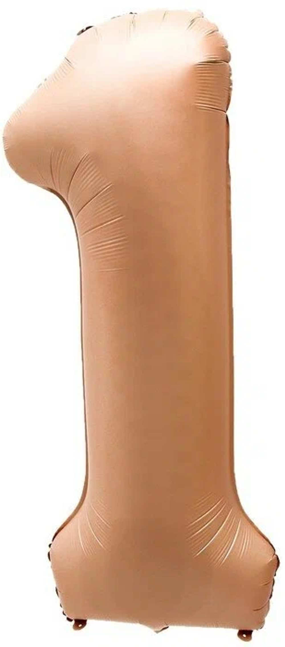 К Шар 40 Цифра 1 цвет «Карамель» (БГ-60) 