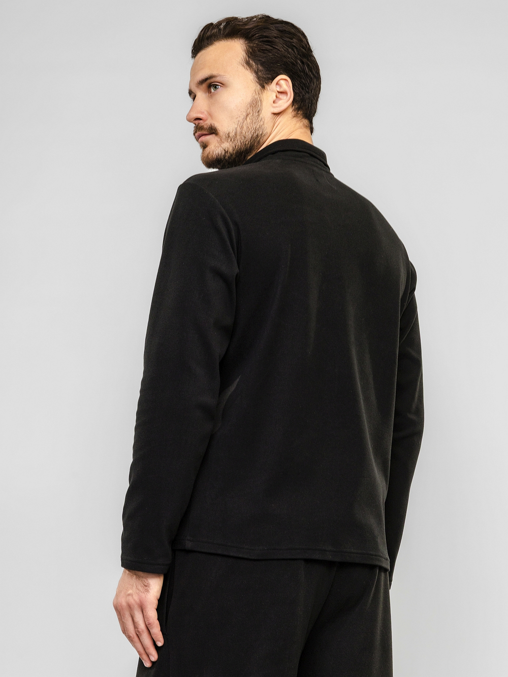 Кофта (толстовка) классическая, мужская, цвет "Чёрная скала"