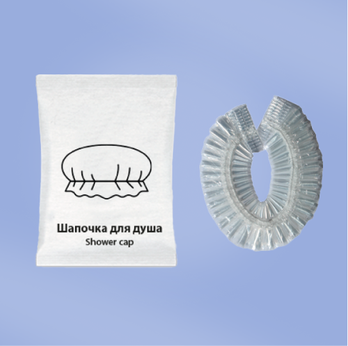 Шапочка для душа (100 шт.) одноразовая Flow-pack ЭКО-упаковка кор.
