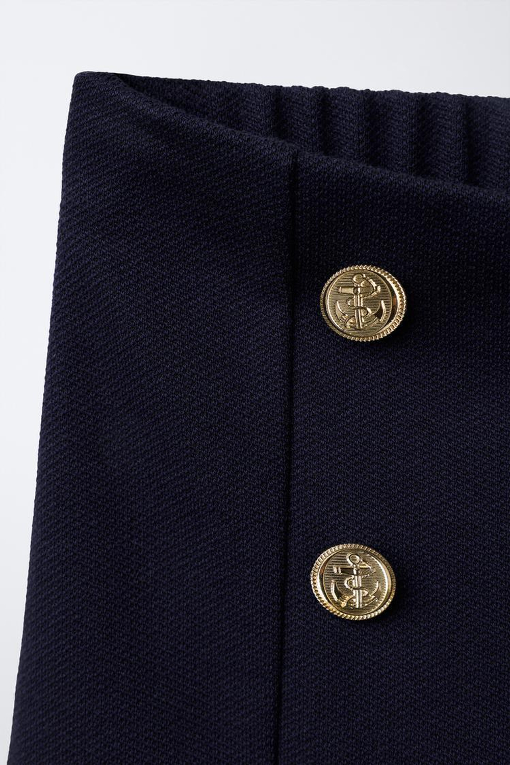 ZARA БЕРМУДЫ В МОРСКОМ СТИЛЕ, МОРСКОЙ СИНИЙ