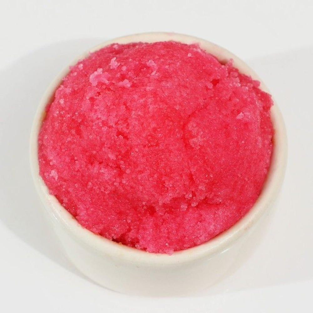 Соляной скраб для тела «Очищает от мыслей о бывшем» с ароматом малины и мяты - 250 гр.