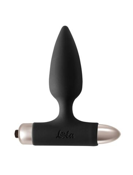 Черная анальная вибропробка New Edition Glory - 11 см.