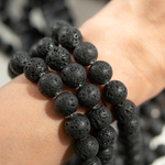 Лава вулканическая натуральная, 12,7мм, шар