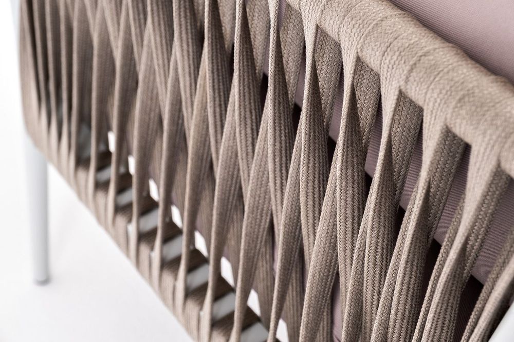 "Касабланка" модульная лаунж-зона из роупа (веревки), каркас из алюминия