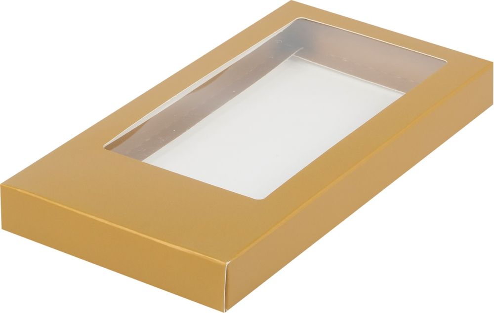 Коробка для шоколадной плитки 160*80*17 мм (золото)