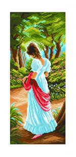 "Прогулка"-1057 канва с рисунком