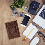 Обложка для паспорта натуральная кожа краст, герб РФ + "ПАСПОРТ РОССИЯ", коньяк, BRAUBERG, 238210