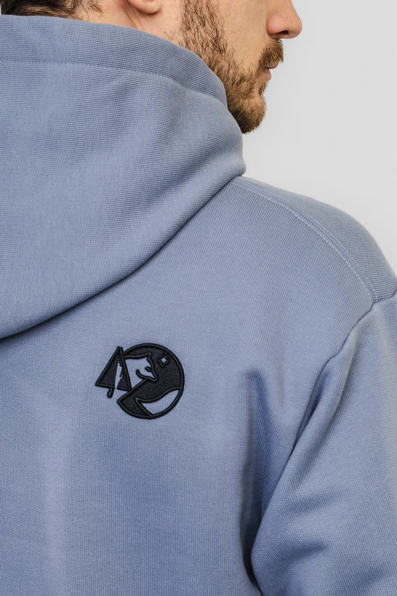 Худи "НОХО" унисекс, цвет "Полярный василёк"