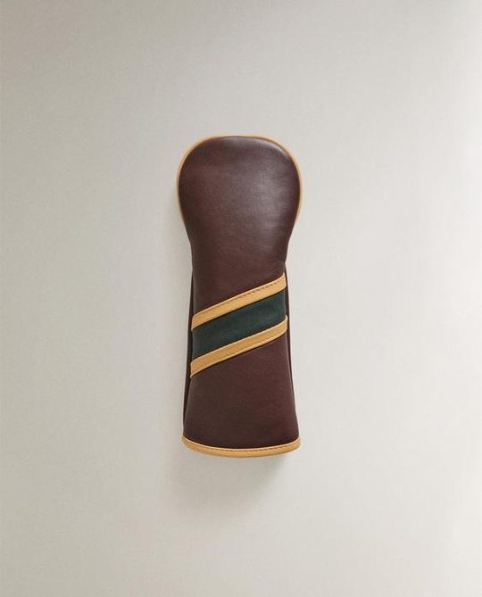ZARA HOME КОЖАНЫЙ ЧЕХОЛ ДЛЯ ГИБРИДНОЙ КЛЮШКИ ДЛЯ ГОЛЬФА, КОРИЧНЕВЫЙ