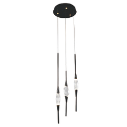 Подвесной светильник Pezzo 3 pearl black