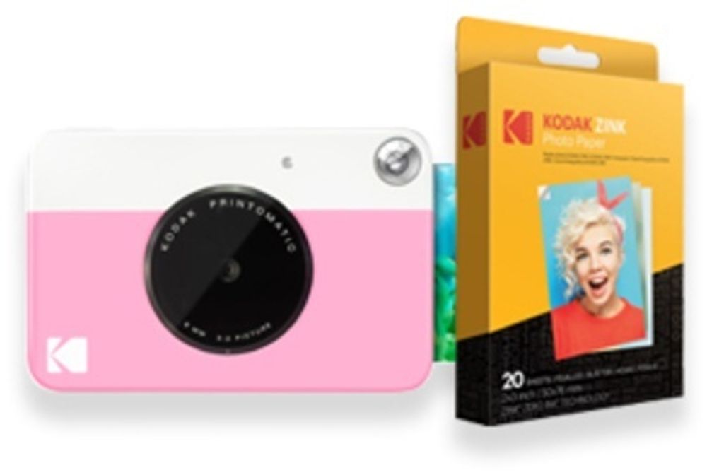 Фотокамера моментальной печати Kodak Printomatic розовый