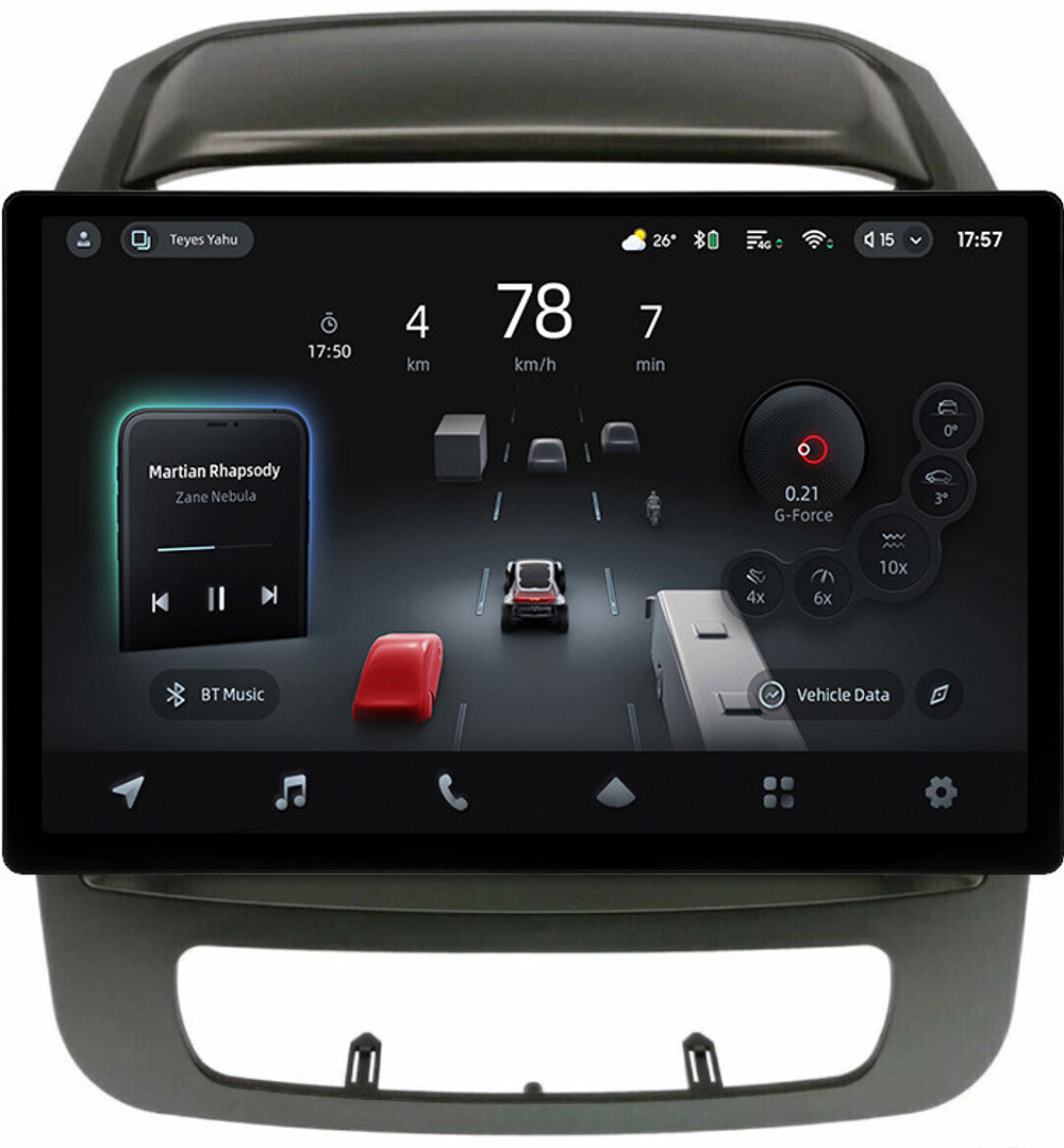 Магнитола для KIA Sorento 2 XM 2012-2020 (отдельный экран климата, без штатной КЗВ) - Teyes CC4-PRO монитор 13" 2K QLED на Android 13, Snapdragon 778G, 8+128, AI, CarPlay, DSP, 4G SIM-слот