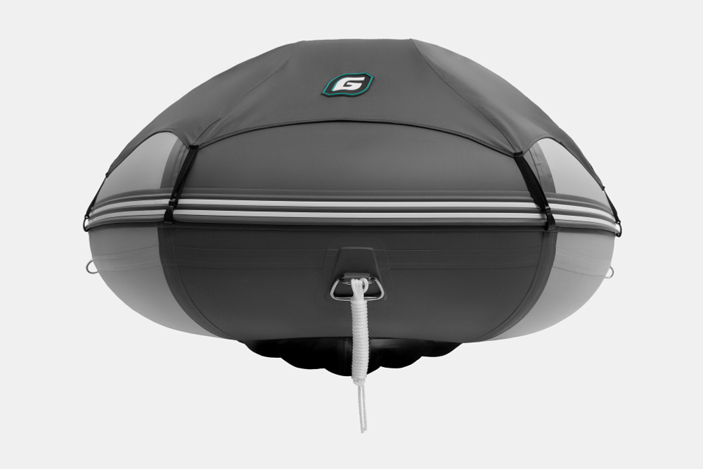 Надувная лодка GLADIATOR E420PRO светло-темносерый