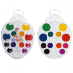 Акварель медовая "Божья коровка" 12 цветов, без кисти, пластик (Луч)