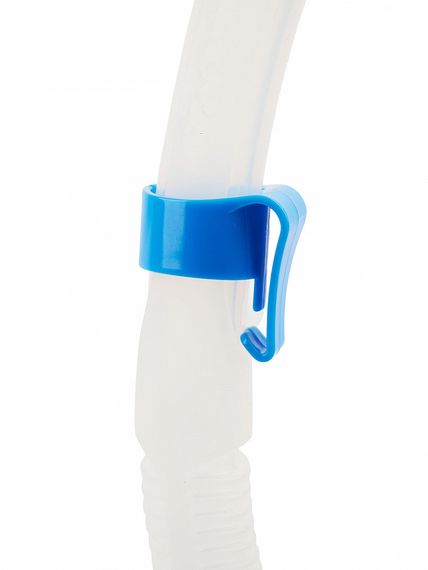 Набор маска+трубка в сумке Sargan Баттерфляй-М прозрачный/голубой