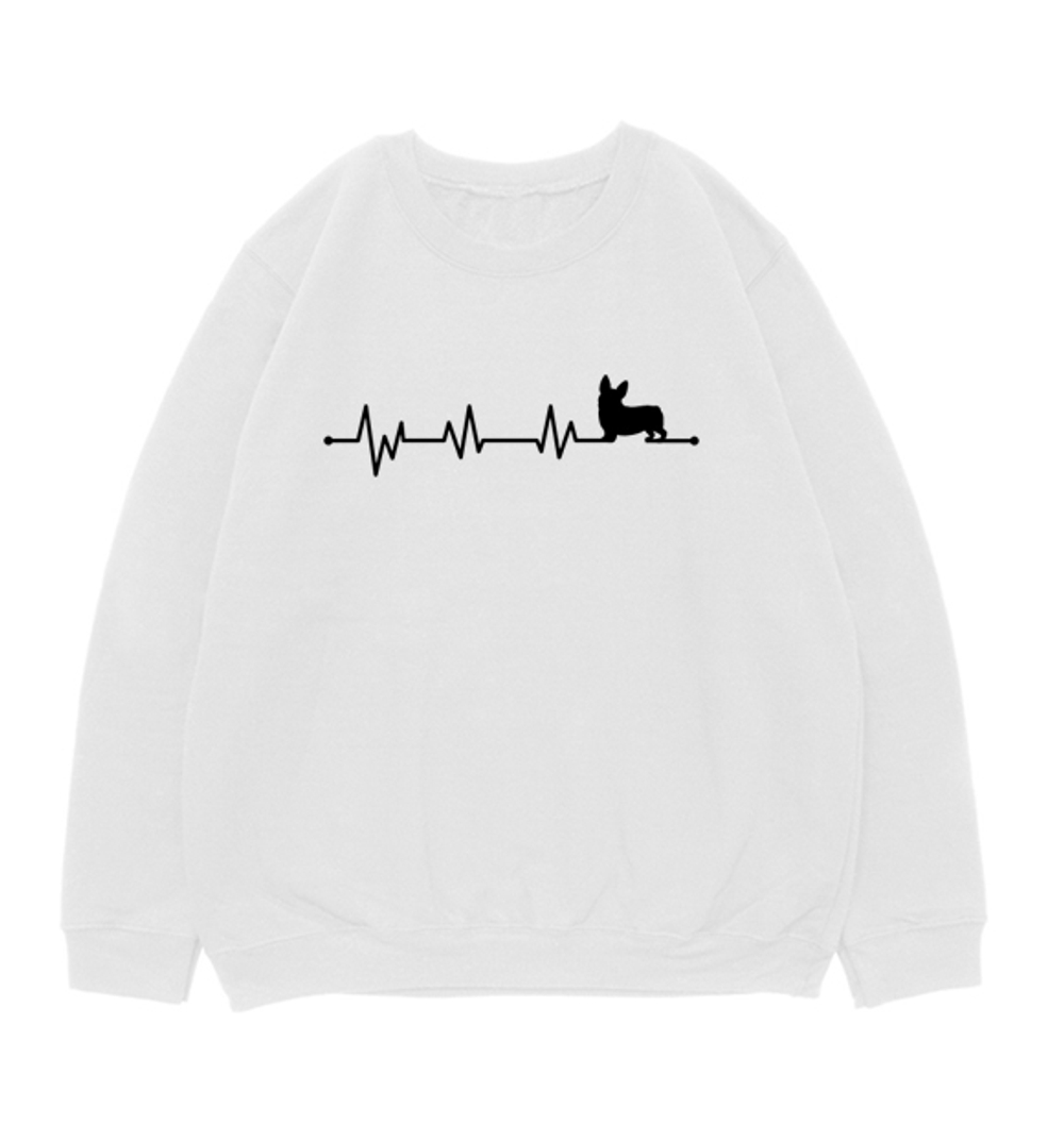 Свитшот "Корги - сердечный ритм"