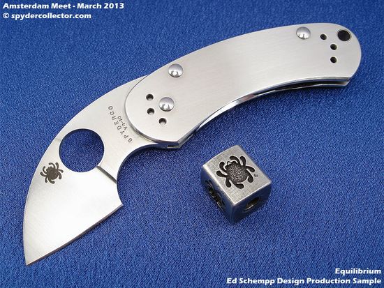 Складной нож Spyderco Equilibrium C166P c клинком из стали VG-10, рукоять Stainless Steel