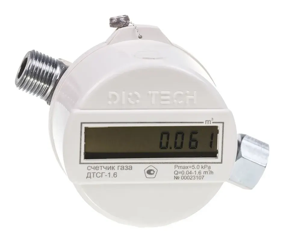 DIO TECH Счетчик газа Струйный, G1.6