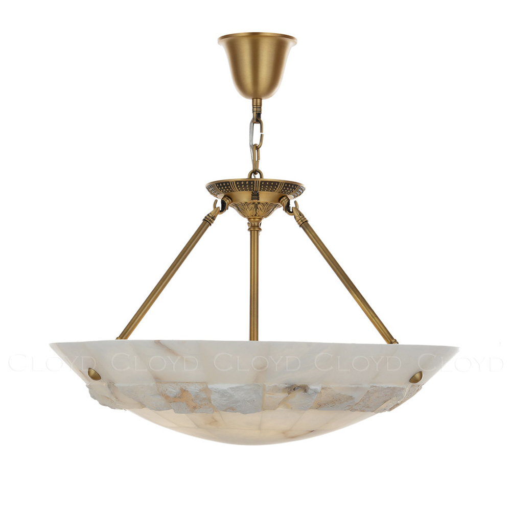 Люстра Cloyd TELEMACH C6 / Ø60 см - алебастр - латунь (арт.12347)