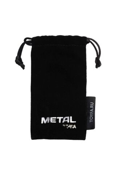 Анальная втулка конус серебро с фиолетовым кристаллом 11 см