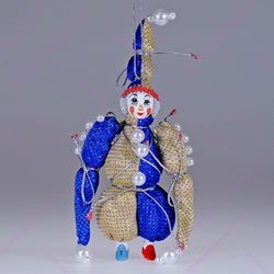 Ёлочная игрушка Двухцветный гномик