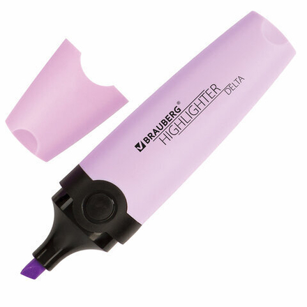Текстовыделитель BRAUBERG "DELTA PASTEL", ЛАВАНДОВЫЙ, линия 1-5мм
