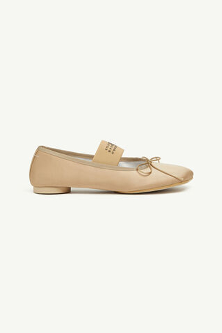 MM6 MAISON MARGIELA БАЛЕТКИ ТЕКСТИЛЬНЫЕ ANATOMIC БЕЖЕВЫЕ ПРЕДЗАКАЗ