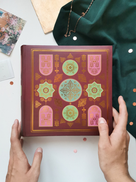 Фотоальбом на 200 фото 10х15 см, бум. листы , книж. переплет padishah pattern Шах