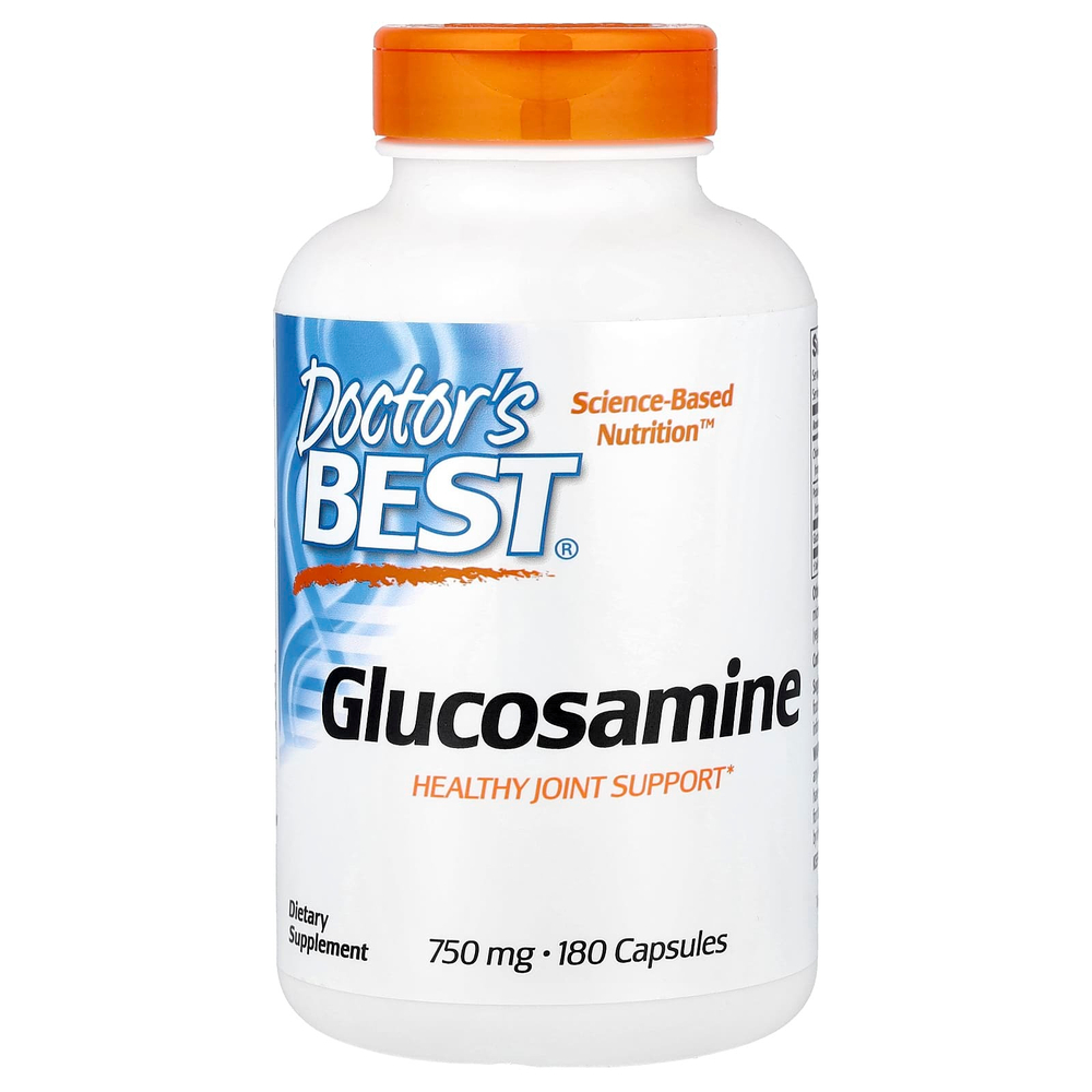 Doctor's Best, глюкозамин, 750 мг, 180 капсул