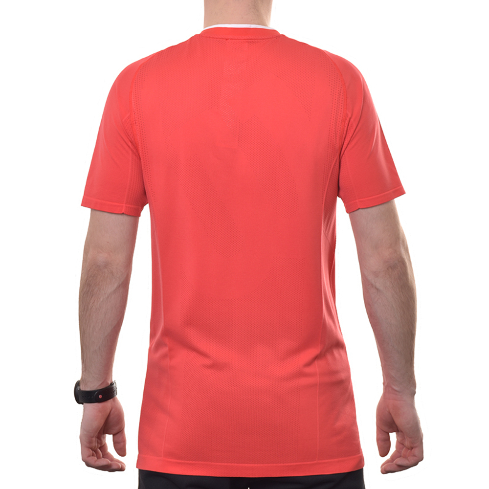 Мужское теннисное поло Wilson Players Seamless Zip Henley 2.0 - infared